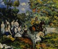 Scène légendaire Paul Cézanne Nu impressionniste